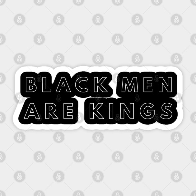 Black Men Are Kings | African American | Black Lives Sticker by UrbanLifeApparel